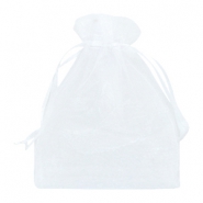 Bolso de organza 13x18cm blanco