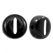 Abalorios alfabeto acrílico letra I negro