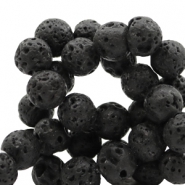 Piedras naturales 8 mm lava mate negro