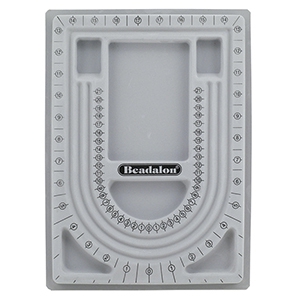 Beadalon tablero de enfilado de joyas Gris