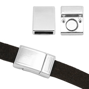 Cierre magn&eacute;tico metal Basic Quality &Oslash;10.2x3.1mm plata vieja (sin n&iacute;quel)