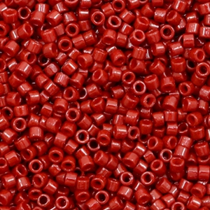 Abalorios Miyuki Delica's 11/0 Duracoat opaque dyed jujube red DB-2119