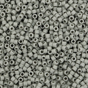Abalorios Miyuki Delica's 11/0 Opaque matte gray DB-761