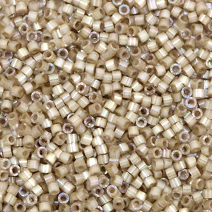 Abalorios Miyuki Delica's 11/0 Silk satin dyed smokey quartz brown DB-680