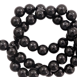 Piedras naturales 6 mm &aacute;gata negro