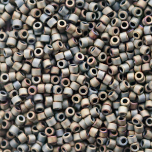 Abalorios Miyuki delica's 11/0 Metallic matte silver gray DB-307