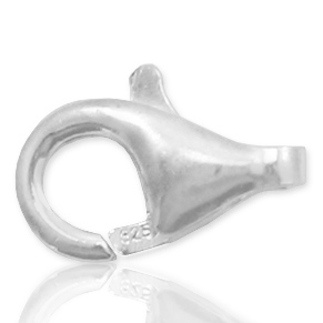 Plata 925 Fornituras mosquet&oacute;n 8mm Plata