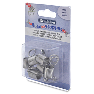 Beadalon Clip de resorte en acero inoxidable grande 6 pzas. Acero inoxidable