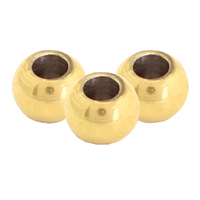 Abalorios acero inox 5mm Dorado