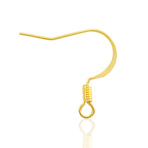 Fornituras met&aacute;licas TQ pendiente de gancho Dorado