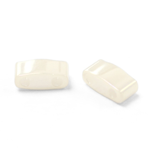 Abalorios Miyuki mitad de tila 5x2.3mm Ceylon antique ivory pearl HTL-592