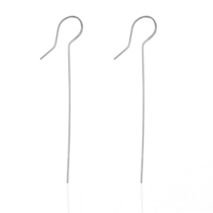 Pendientes Acero Inox Plateado