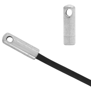 Fornituras acero inox terminal &Oslash;1.2mm Plateado