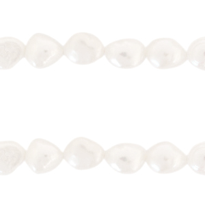 BQ Perlas de agua dulce nugget ovalada 10x9mm Blanco natural