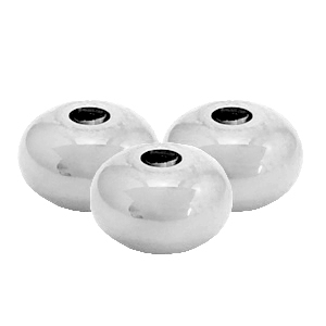 Abalorios Acero Inox 8mm Plateado