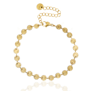 Pulseras acero inox jasseron Dorado