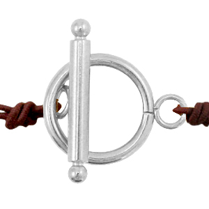 Fornituras Acero inox cierre con anilla 15mm Plateado