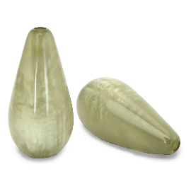 Abalorios Polaris Elements gota Mosso shiny Verde albahaca