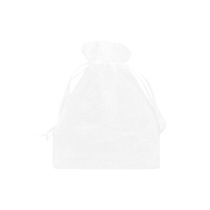 Bolso de organza 7x9cm Blanco