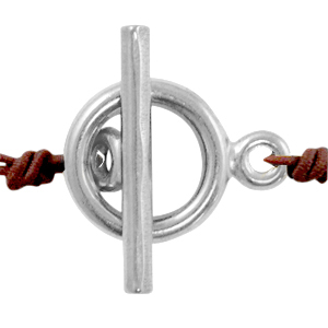 Fornituras Acero Inox cierre en forma de T Plateado