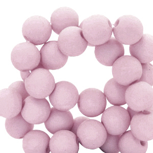 Abalorios acr&iacute;licos 6 mm mate Lilac  vintage
