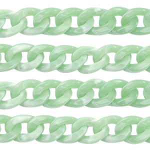 Cadena acr&iacute;lico 19mm Verde