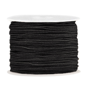 Hilo macram&eacute; 1.0mm Negro