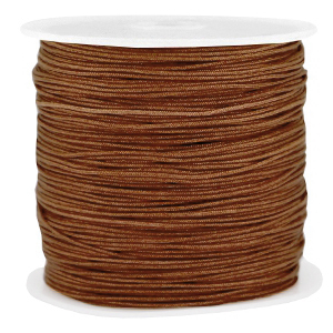 Hilo macram&eacute; 0.8mm Marr&oacute;n pecan