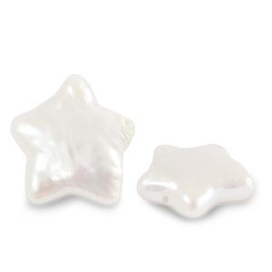 BQ Perlas de agua dulce estrella Blanco natural