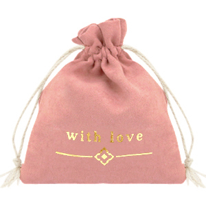 Bolso de joyer&iacute;a "with love" Rosa vintage-dorado