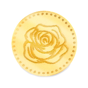 Cabuch&oacute;n Plexx 20mm Flor de nacimiento Junio-Rosa Dorado