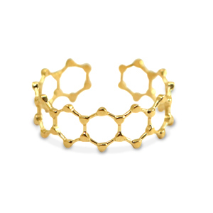 Anillos Acero Inox Dorado