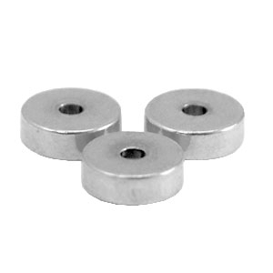 Abalorios Acero Inox disco 6mm Plateado