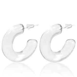Pendientes Trendy criolla Transparente