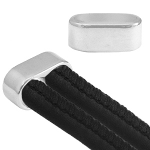 Terminales met&aacute;licas DQ doble &Oslash;10mm Plata vieja (sin n&iacute;quel)