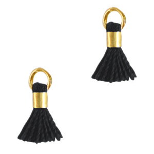 Borlas 0.7cm Dorado-negro