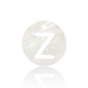 Colgantes conchas especial letra Z Blanco (color natural)