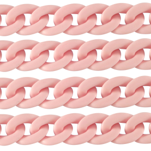 Cadena acr&iacute;lico 29mm mate Rosa claro