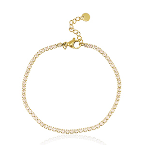 Pulseras Acero Inox Dorado-melocot&oacute;n