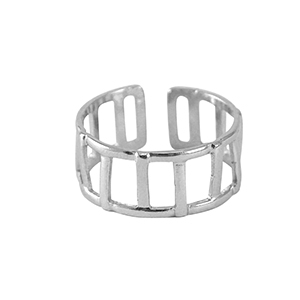 Anillos Acero Inox Plateado