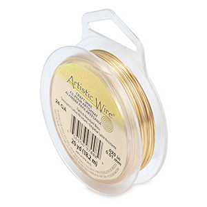 Alambre Art&iacute;stico Calibre 24 Lat&oacute;n resistente al deslustre