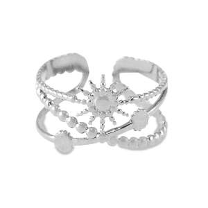 Anillos Acero Inox Plateado