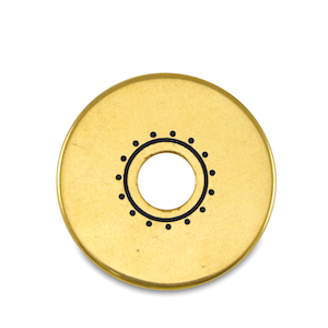 Abalorios met&aacute;licos DQ dona Dorado (sin n&iacute;quel)