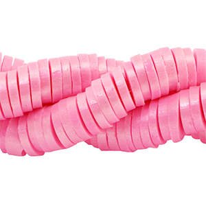 Abalorios Katsuki 6mm Rosa azalea de primaveral-revestimiento pearl shine