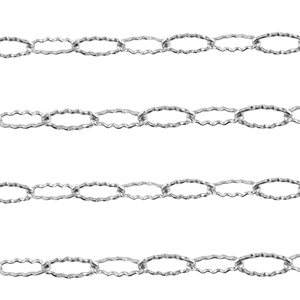 Fornituras Acero Inox cadena jasseron anclaje Plateado