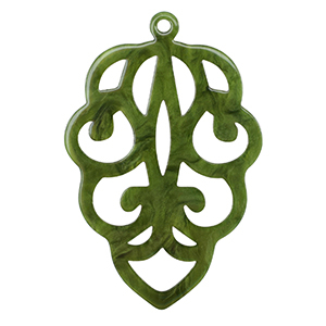 Colgantes de resina Verde musgo