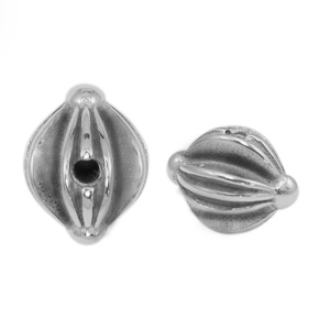 Abalorios Acero Inox deco Plata vieja