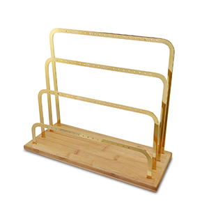 Expositor de joyer&iacute;a para pendientes Natural-dorado