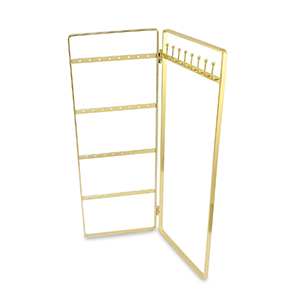 Expositor de joyer&iacute;a para pendientes y collares Dorado