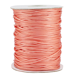 Hilo macram&eacute; trenzado 1.5mm Naranja coral